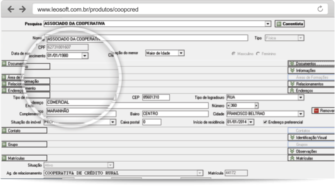 Coopcred - sistema para cooperativa de crédito